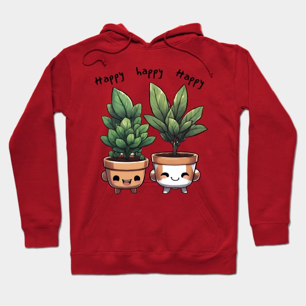 plants that are joking happy happy Hoodie by dodolanlaku